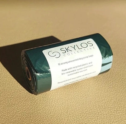 Oceanex poo bags roll, made with oyster shell extract